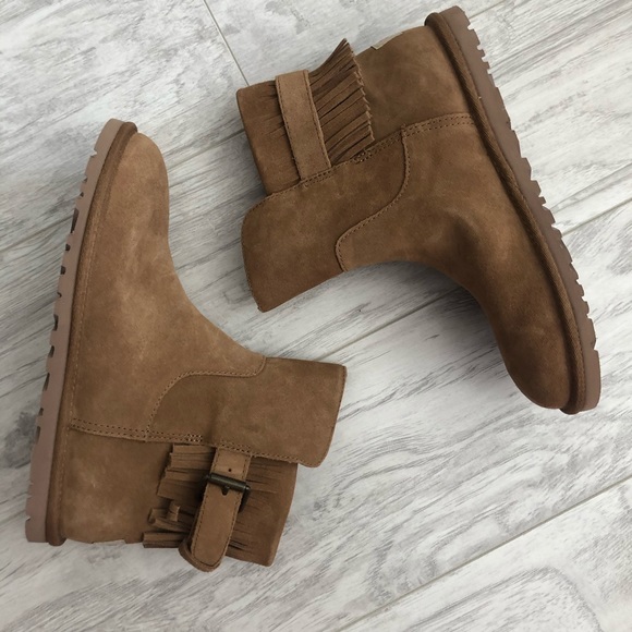 UGG Cara Fringed Suede Boots - Picture 5 of 8